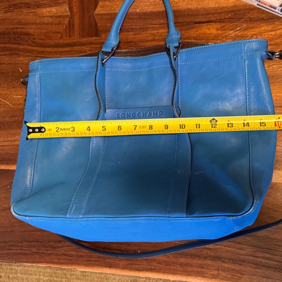 Longchamp Blue Leather 3-D shoulder bag 3D - Picture 8 of 10